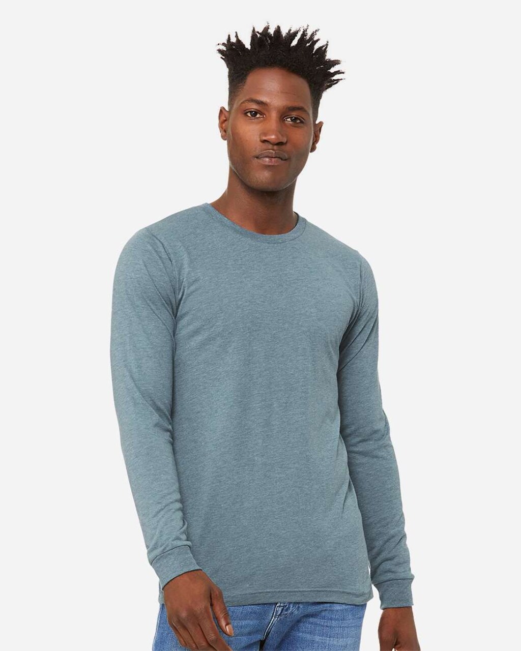 BELLA + CANVAS Triblend Long Sleeve Tee Soft Lightweight Unisex Retail Fit Everyday Wear Shirt